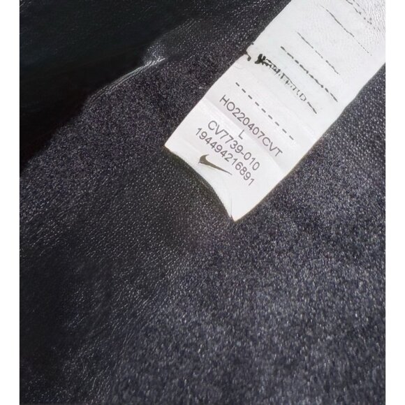 Nike Therma-Fit Jogger Pants Women’s Size Large Black Polyester Fleece Lined - Picture 8 of 10